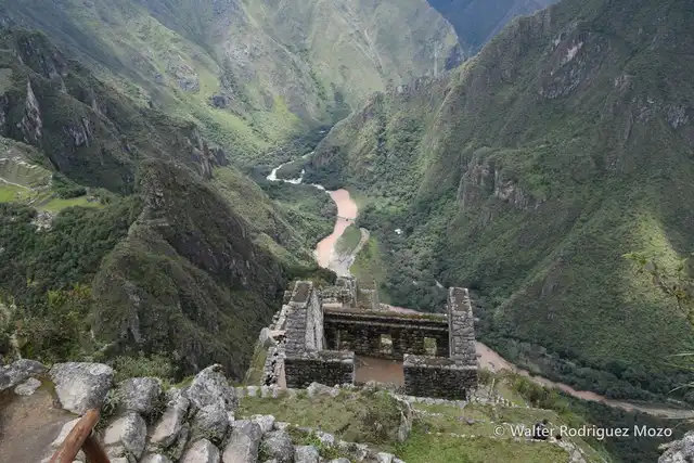 The Urubamba canyon below the citadel
